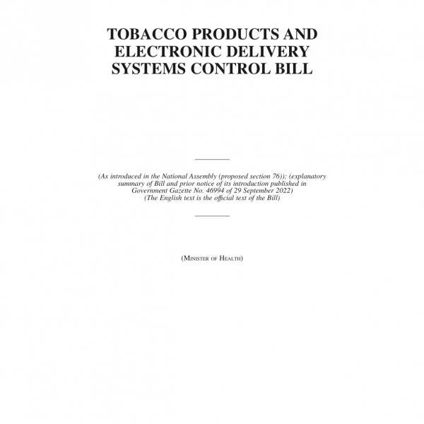 ssdp intl - SSDP - Article South Africa’s Tobacco Bill: A Crucial Step Amidst Rising Teen Vaping Rates 